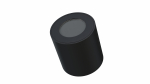 Ceiling spotlight fixture SPOT LUNA round Fixted black